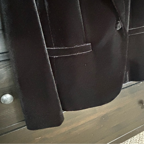 Rickis Velveteen Lined Blazer Black, Medium, Single Button *NWOT* - Picture 3 of 16